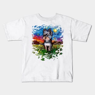 Yorkie Night 2 Kids T-Shirt